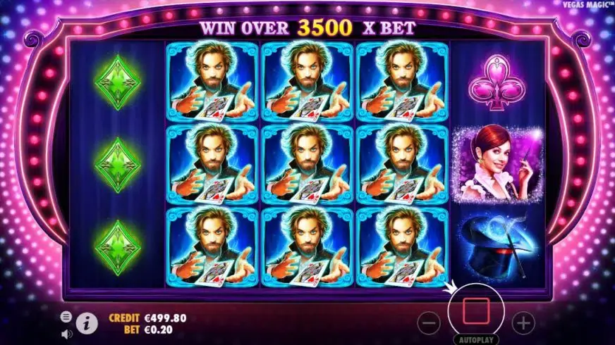 Vegas Magic slot screenshot 