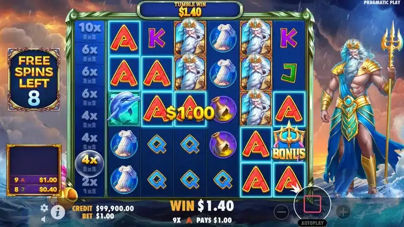 Waves of Poseidon slot screenshot 4