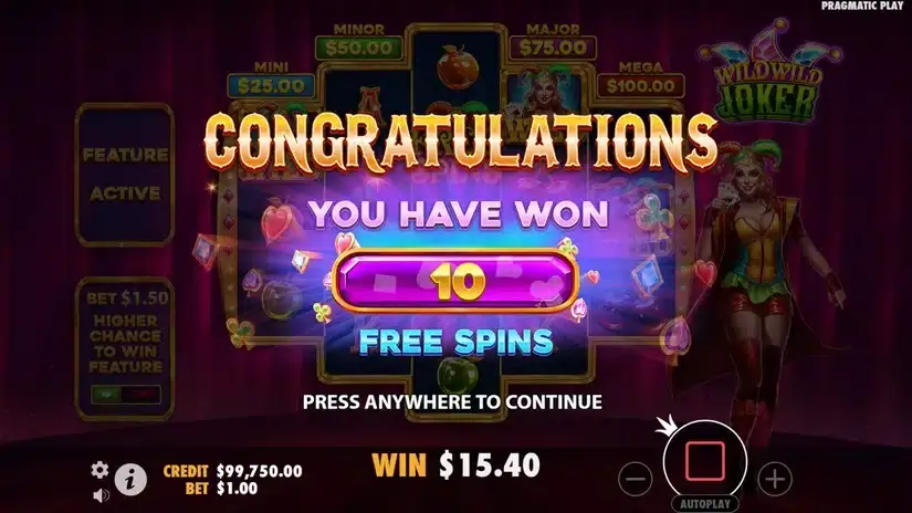 Wild Wild Joker slot screenshot 4