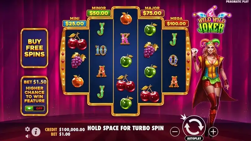 Wild Wild Joker slot screenshot 
