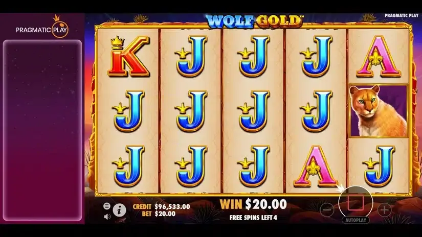 Wolf Gold Power Jackpot slot screenshot 