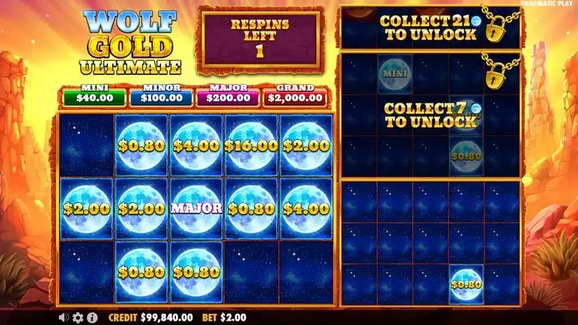 Wolf Gold Ultimate slot screenshot 