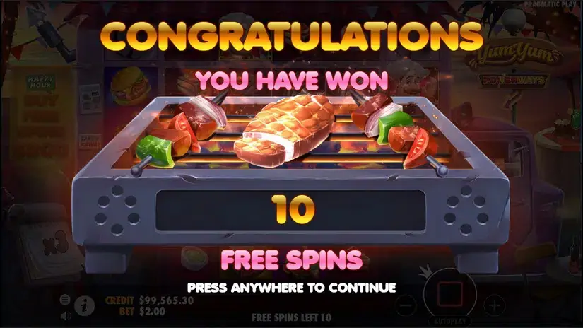 Yum Yum Powerways slot screenshot 5