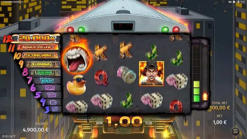 12 Burning Baseballs slot screenshot 4