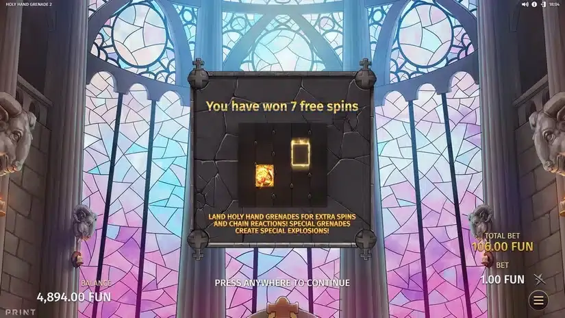 Holy Hand Grenade 2 slot screenshot 3