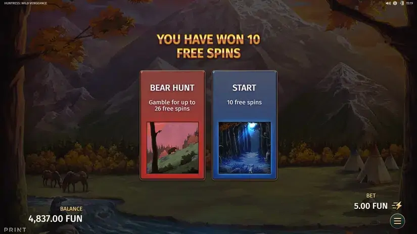 Huntress Wild Vengeance slot screenshot 4