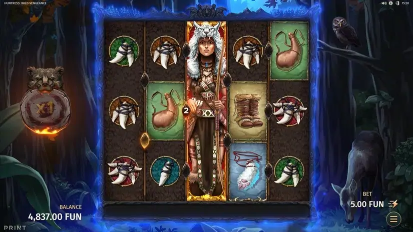 Huntress Wild Vengeance slot screenshot 5