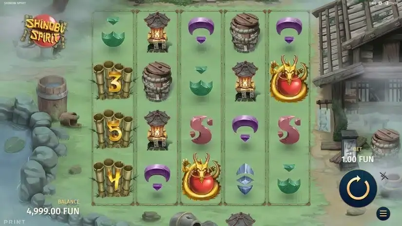 Shinobi Spirit slot screenshot 