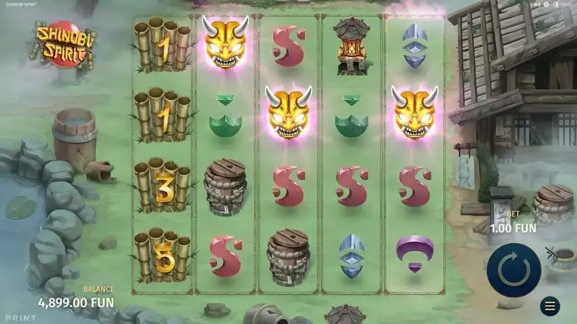 Shinobi Spirit slot screenshot 2