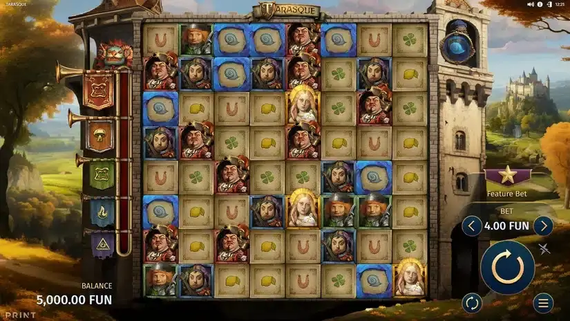 Tarasque slot screenshot 