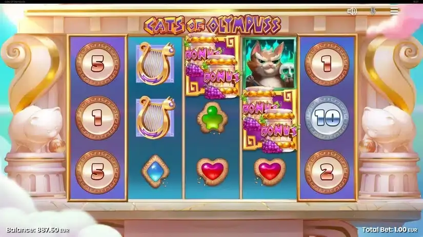 Cats of Olympuss slot screenshot 2