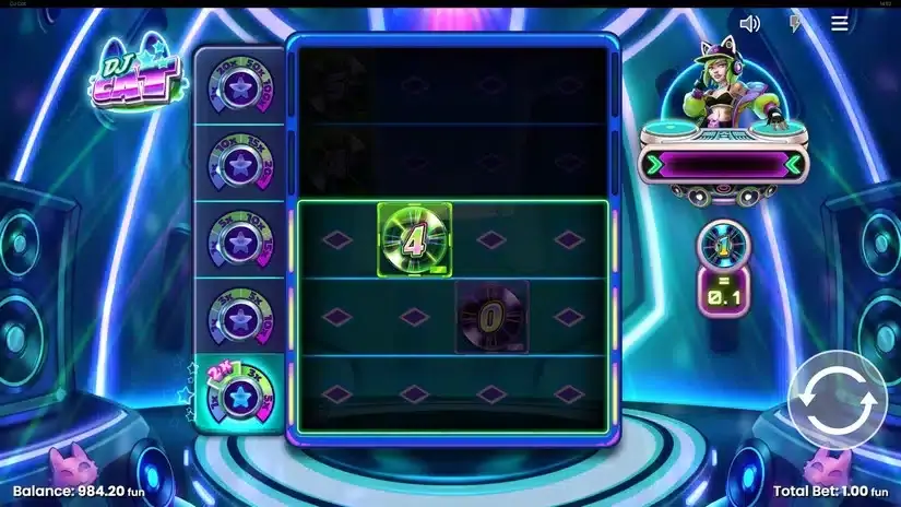 DJ Cat slot screenshot 3