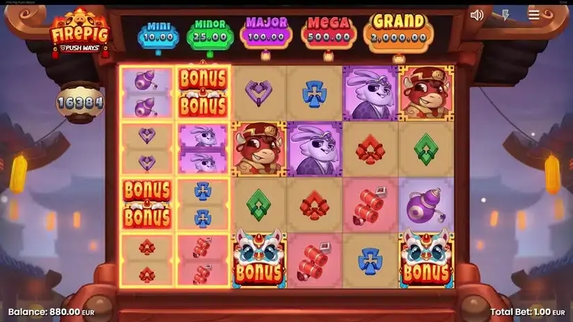 Fire Pig Push Ways slot screenshot 2