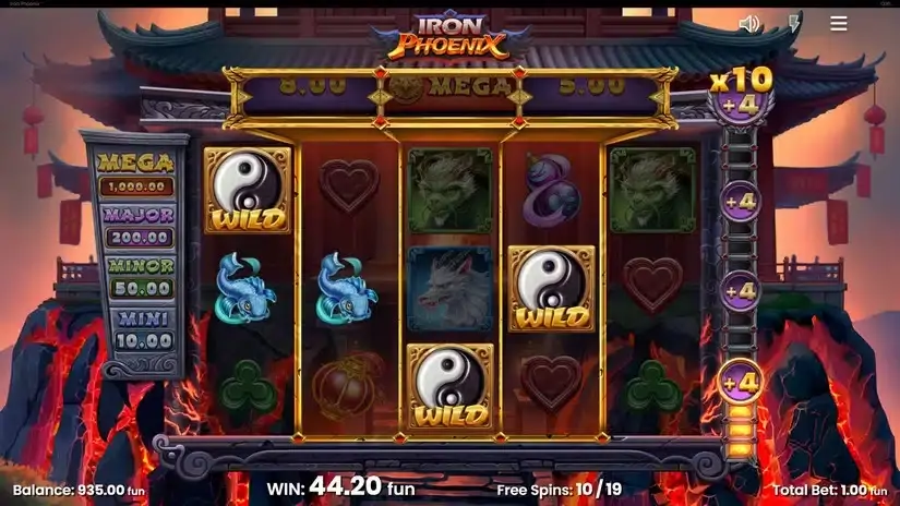Iron Phoenix slot screenshot 
