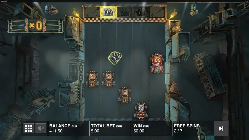 Mad Cars slot screenshot 5