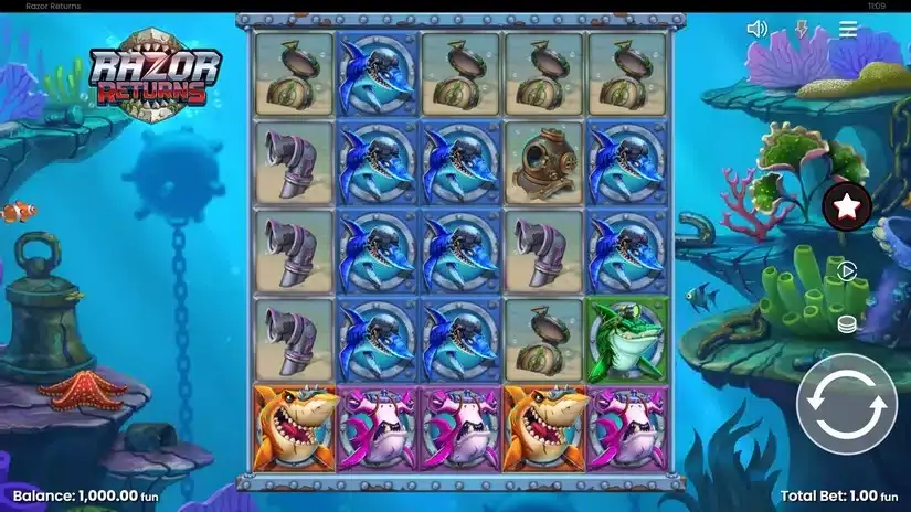 Razor Returns slot screenshot 