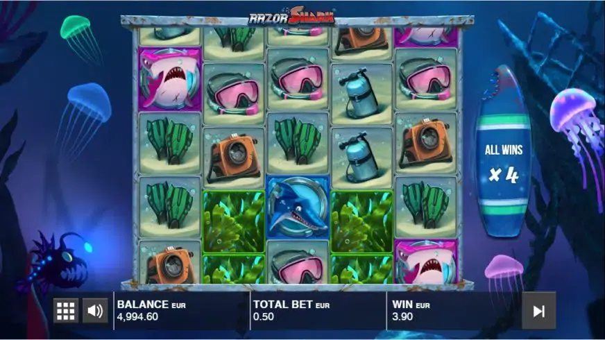 Razor Shark slot screenshot 