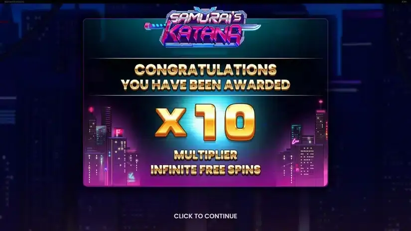 Samurais Katana slot screenshot 4