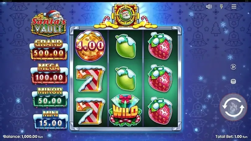 Santa’s Vault slot screenshot 1