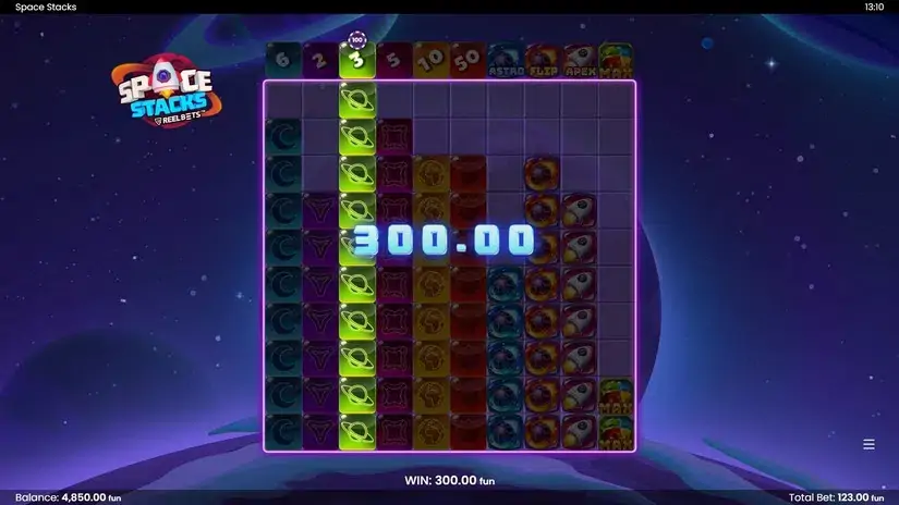 Space Stacks slot screenshot 
