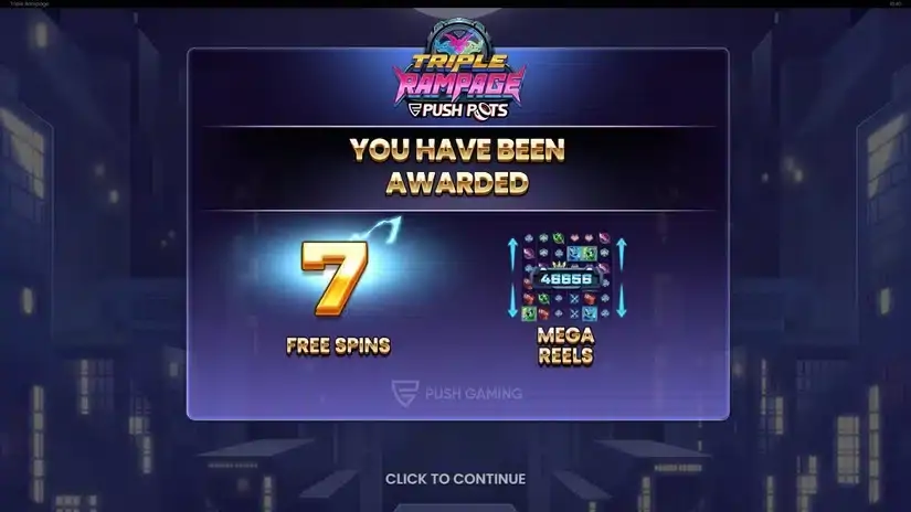 Triple Rampage slot screenshot 3