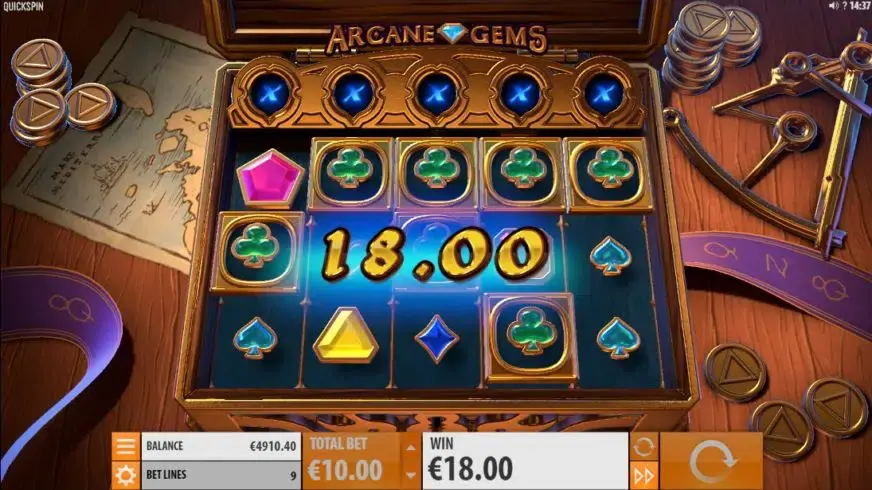 Arcane Gems slot screenshot 2