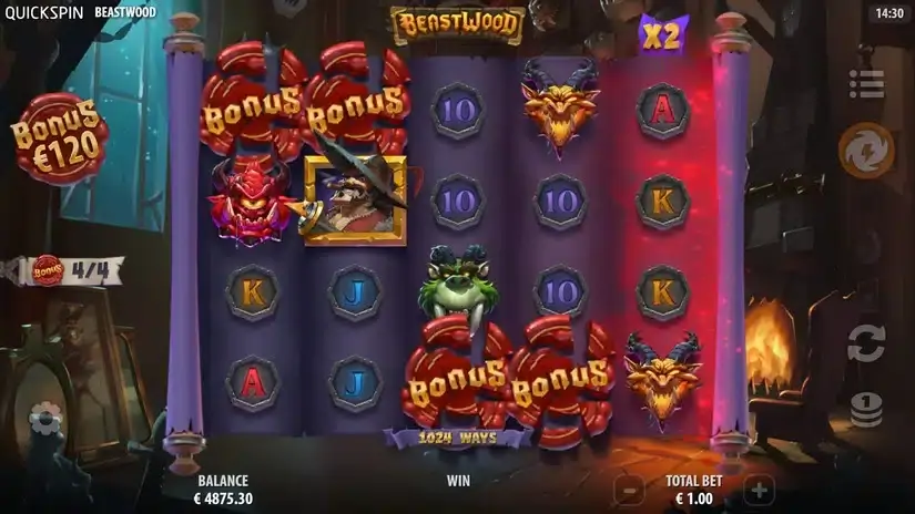 Beastwood slot screenshot 3