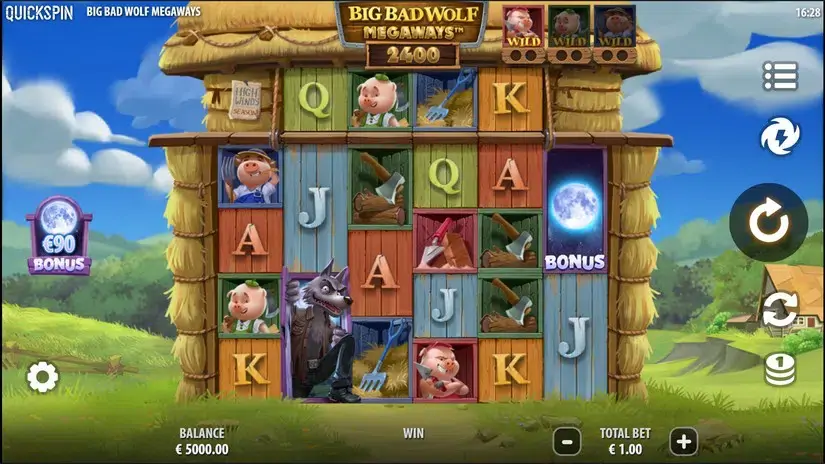 Big Bad Wolf Megaways slot screenshot 1
