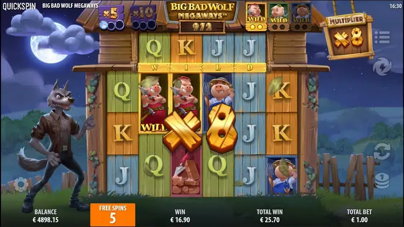 Big Bad Wolf Megaways slot screenshot 6