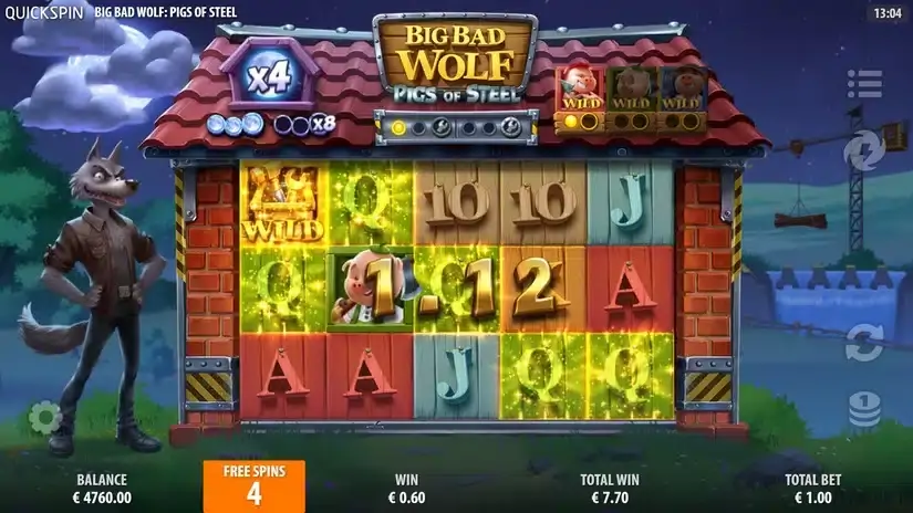Big Bad Wolf: Pigs of Steel slot screenshot 4