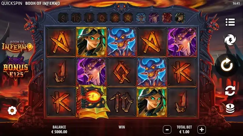 Book of Inferno slot screenshot 