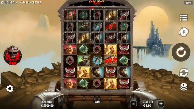 Cash Truck Begins slot screenshot 