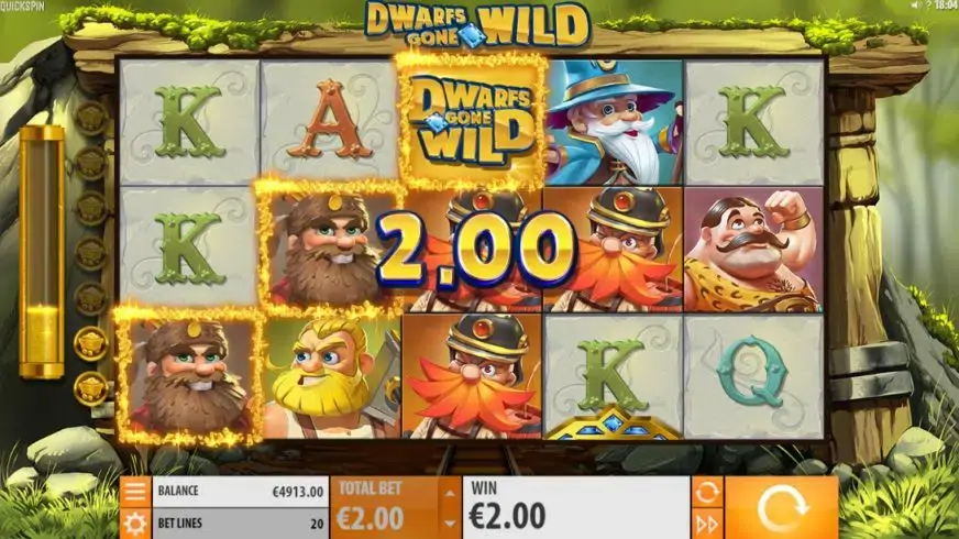 Dwarfs Gone Wild slot screenshot 3