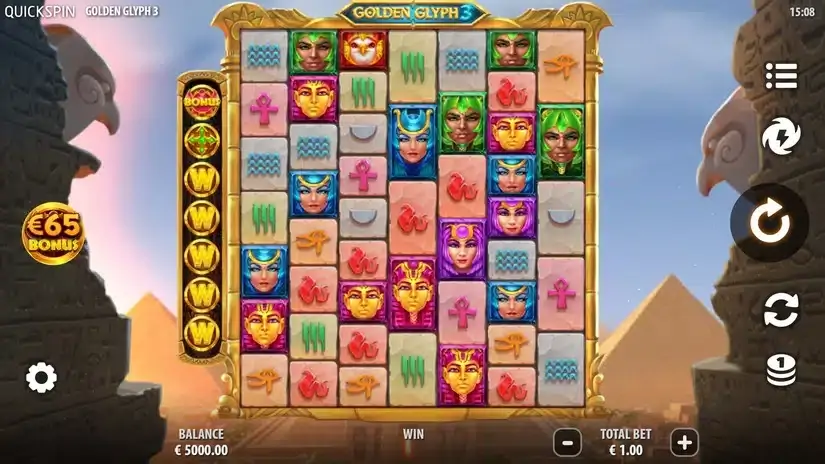 Golden Glyph 3 slot screenshot 