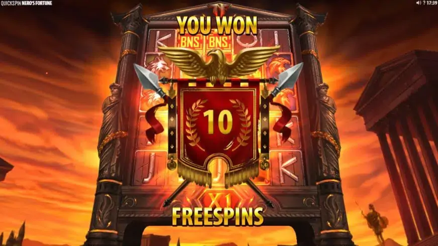 Nero’s Fortune slot screenshot 4