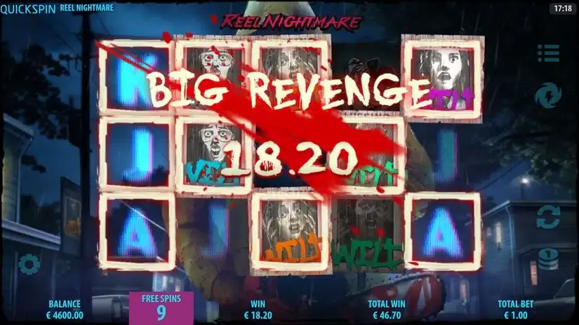 Reel Nightmare slot screenshot 