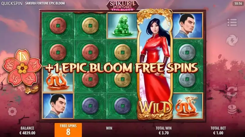 Sakura Fortune Epic Bloom slot screenshot 4