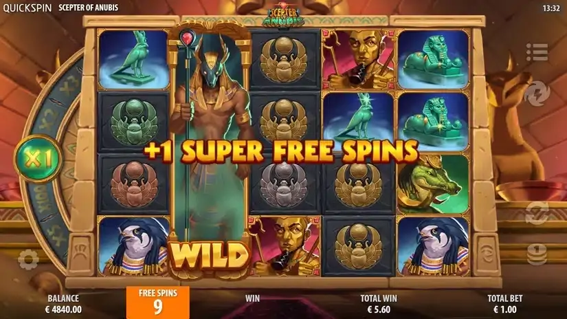 Scepter of Anubis slot screenshot 5