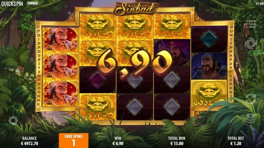 Sinbad slot screenshot 4