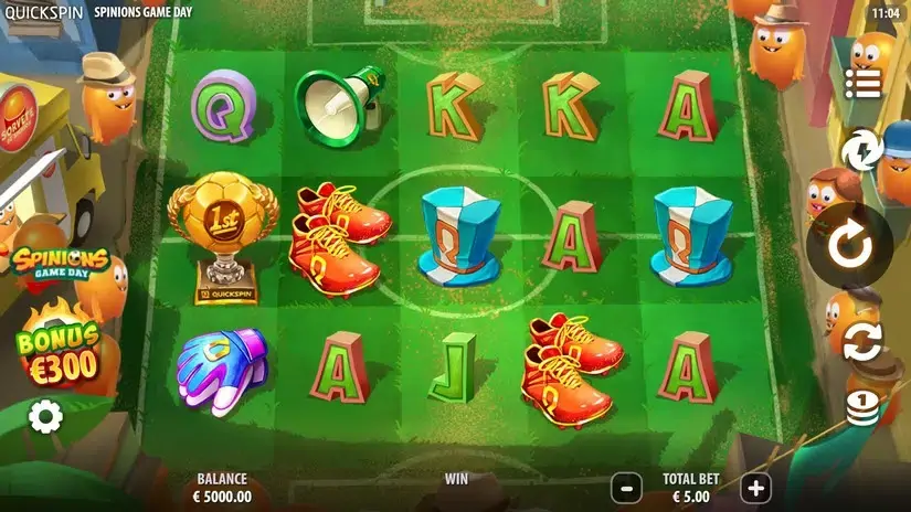 Spinions Game Day slot screenshot 