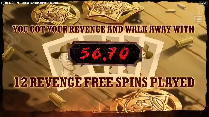 Sticky Bandits Trail of Blood slot screenshot 