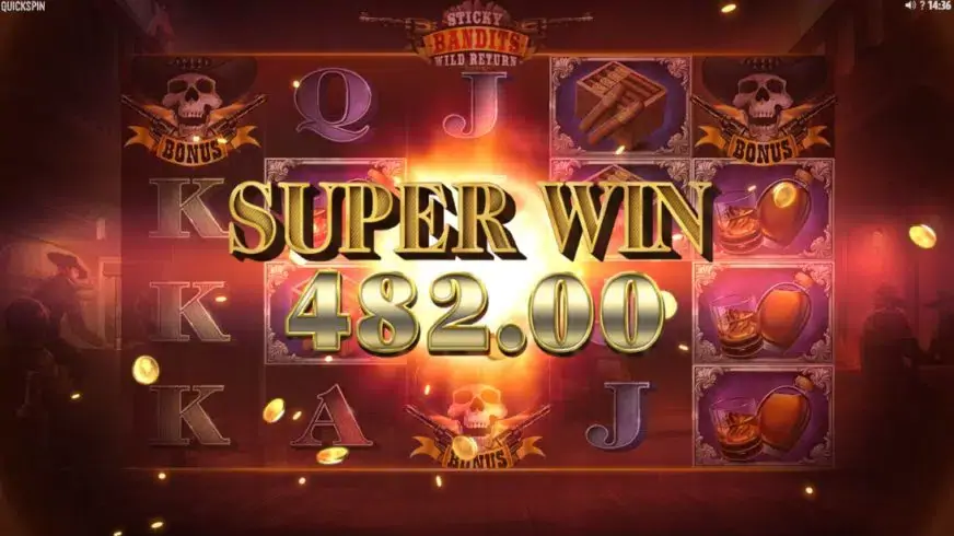 Sticky Bandits: Wild Return slot screenshot 6