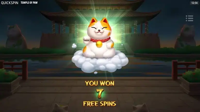 Temple of Paw slot screenshot 3