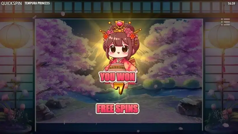 Tempura Princess slot screenshot 4