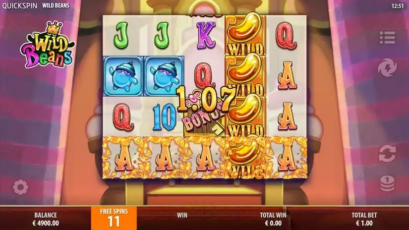 Wild Beans slot screenshot 