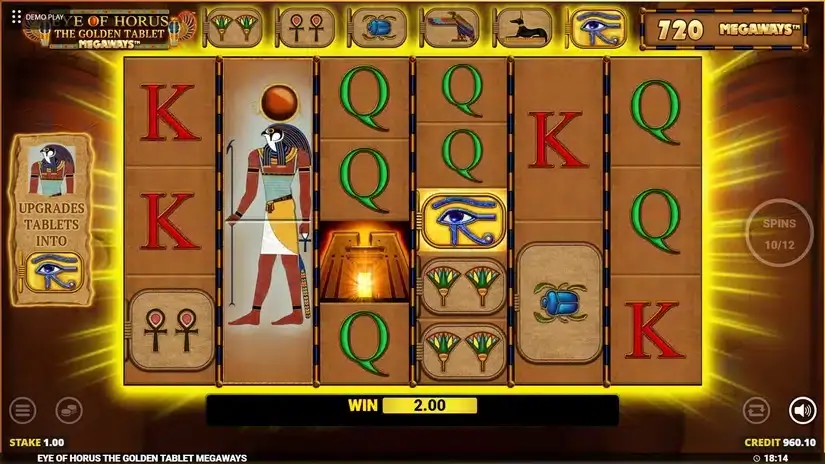 Eye Of Horus The Golden Tablet Megaways slot screenshot 3