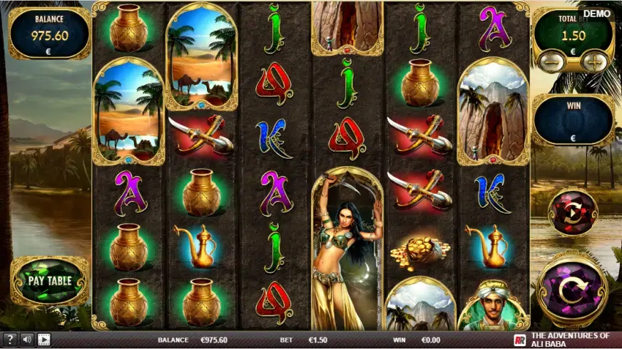 The Adventures of Ali Baba slot screenshot 1