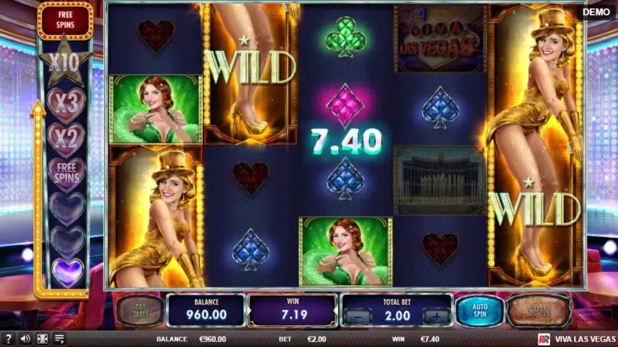Viva Las Vegas slot screenshot 3