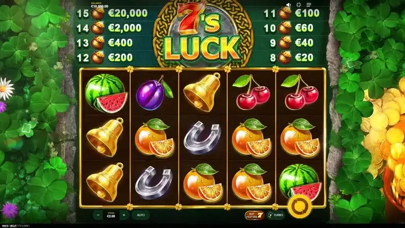 7’s Luck slot screenshot 