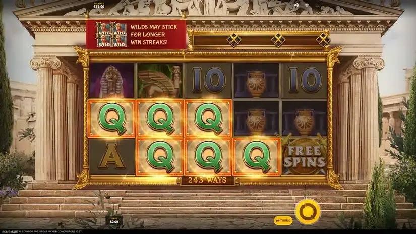 Alexander the Great: World Conqueror slot screenshot 3